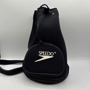Speedo Black Sling Sports Neoprene Bag Sports Beach Water Swim